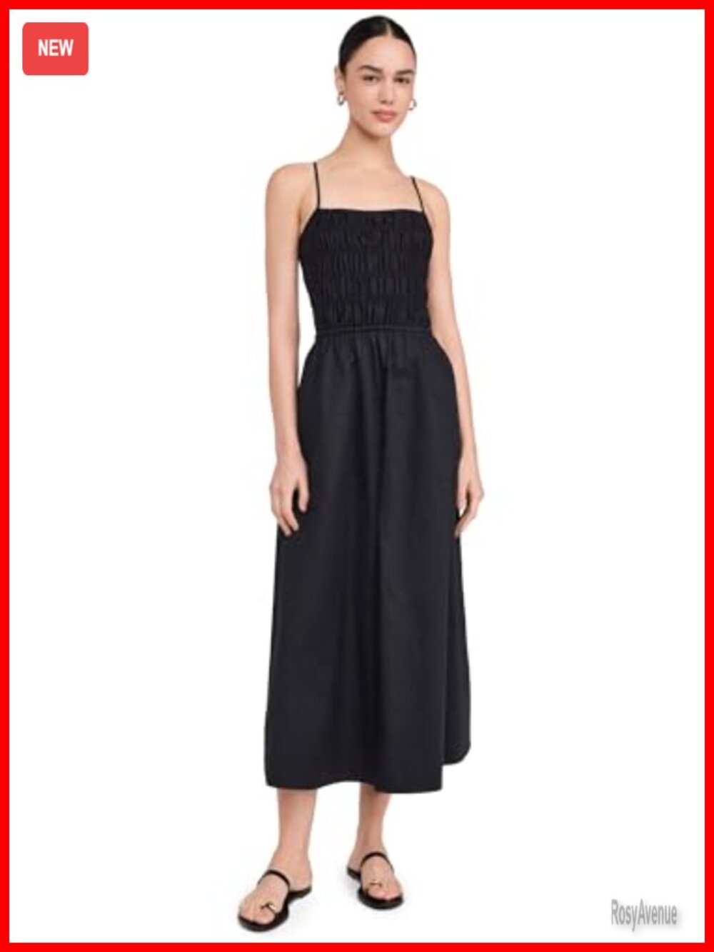 Women's Maxi Dress Sleeveless Poplin A-Line Open Back Relaxed Fit